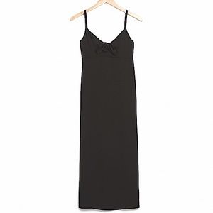 EXPRESS 🖤 Silky Tie-Front Midi Slip Dress 🖤 Sweetheart Neckline